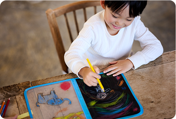 弱い筆圧でも濃く描ける